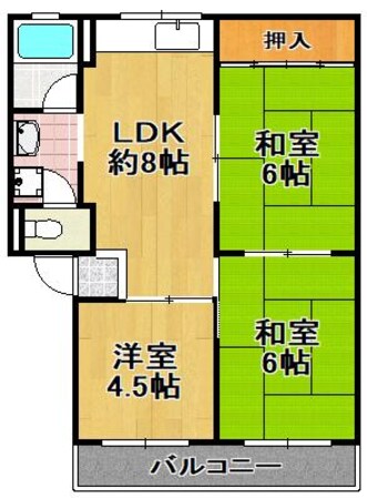 エンペラー小林西の物件間取画像